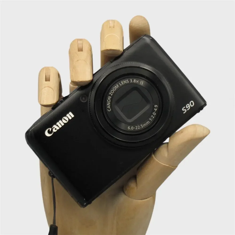 Canon PowerShot S90 Digital Camera | 10 MP | Black